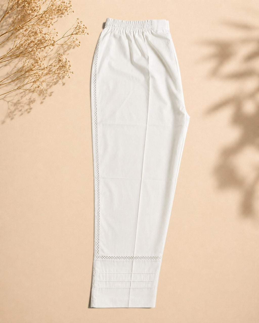 Premium Lace Accent Trousers | SKU: SLT01