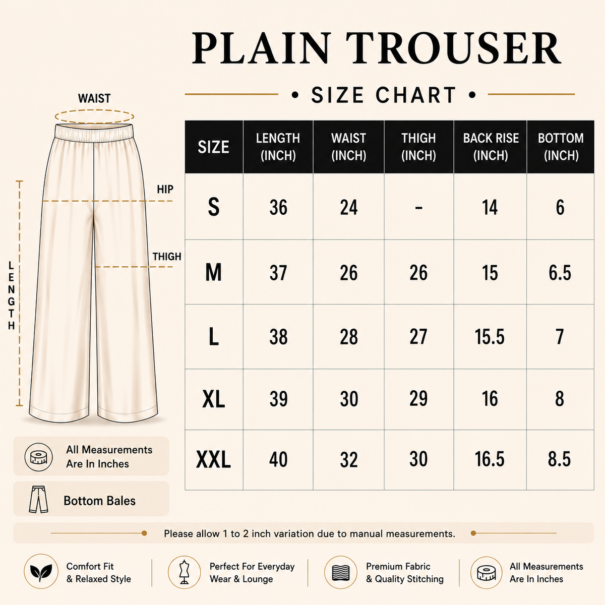 Modern Classic Trousers | SKU: PST01