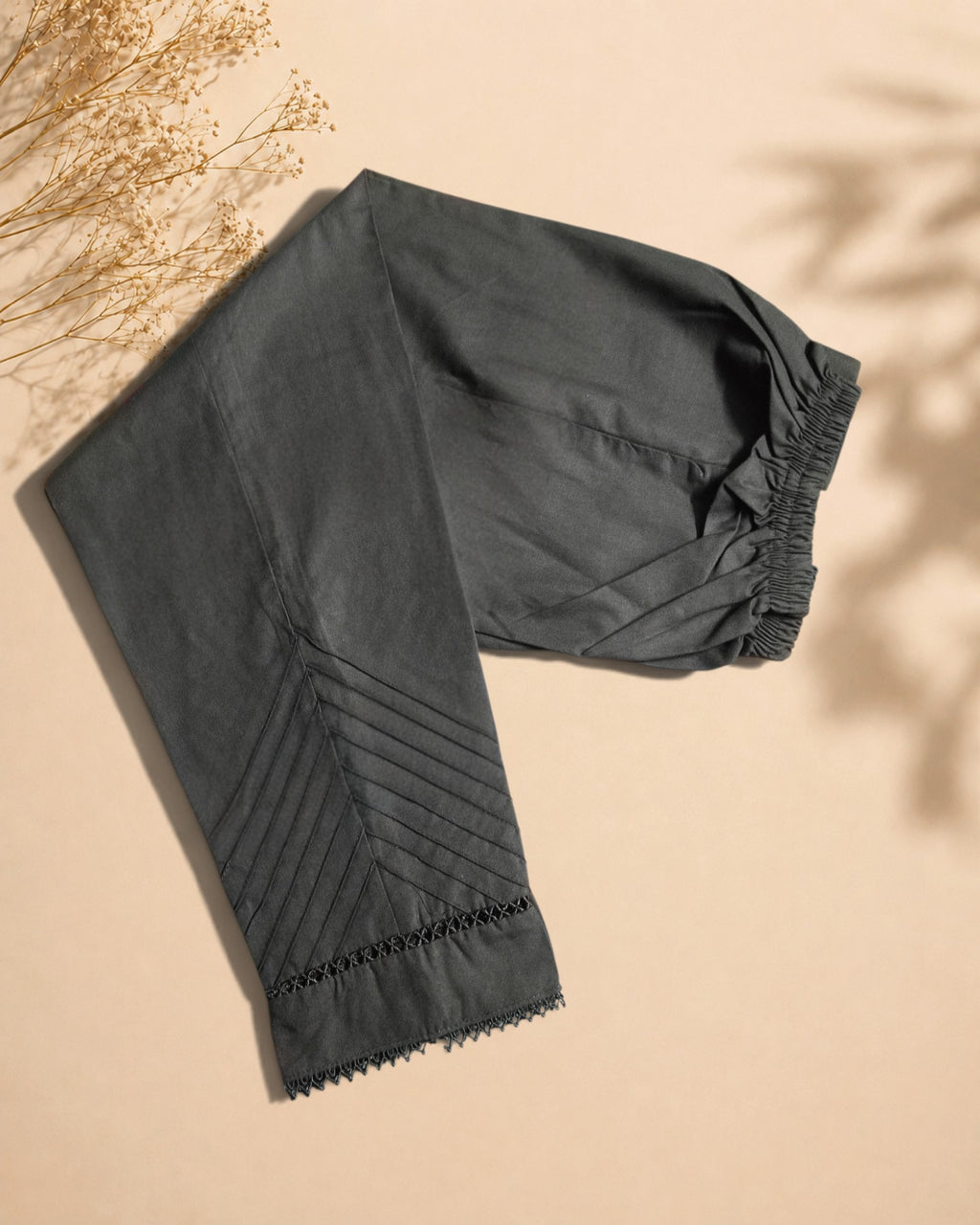 Signature V-Detail Pintuck Trousers | SKU: VPT01